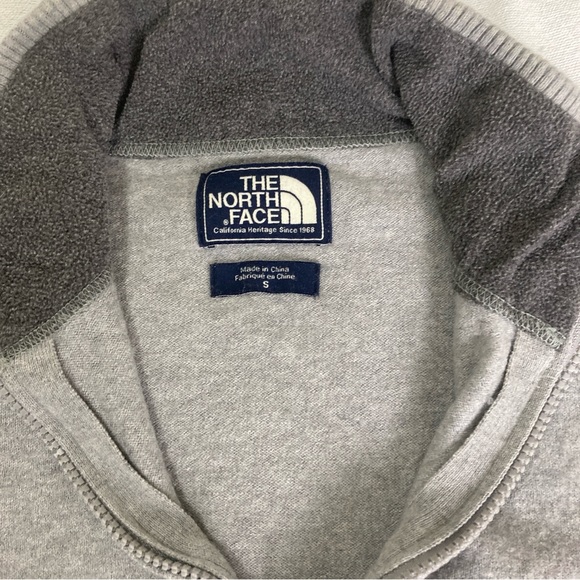 Men's Sweater The North Face Pullover California Heritage Gray Sz S Quarter Zip - Picture 10 of 16